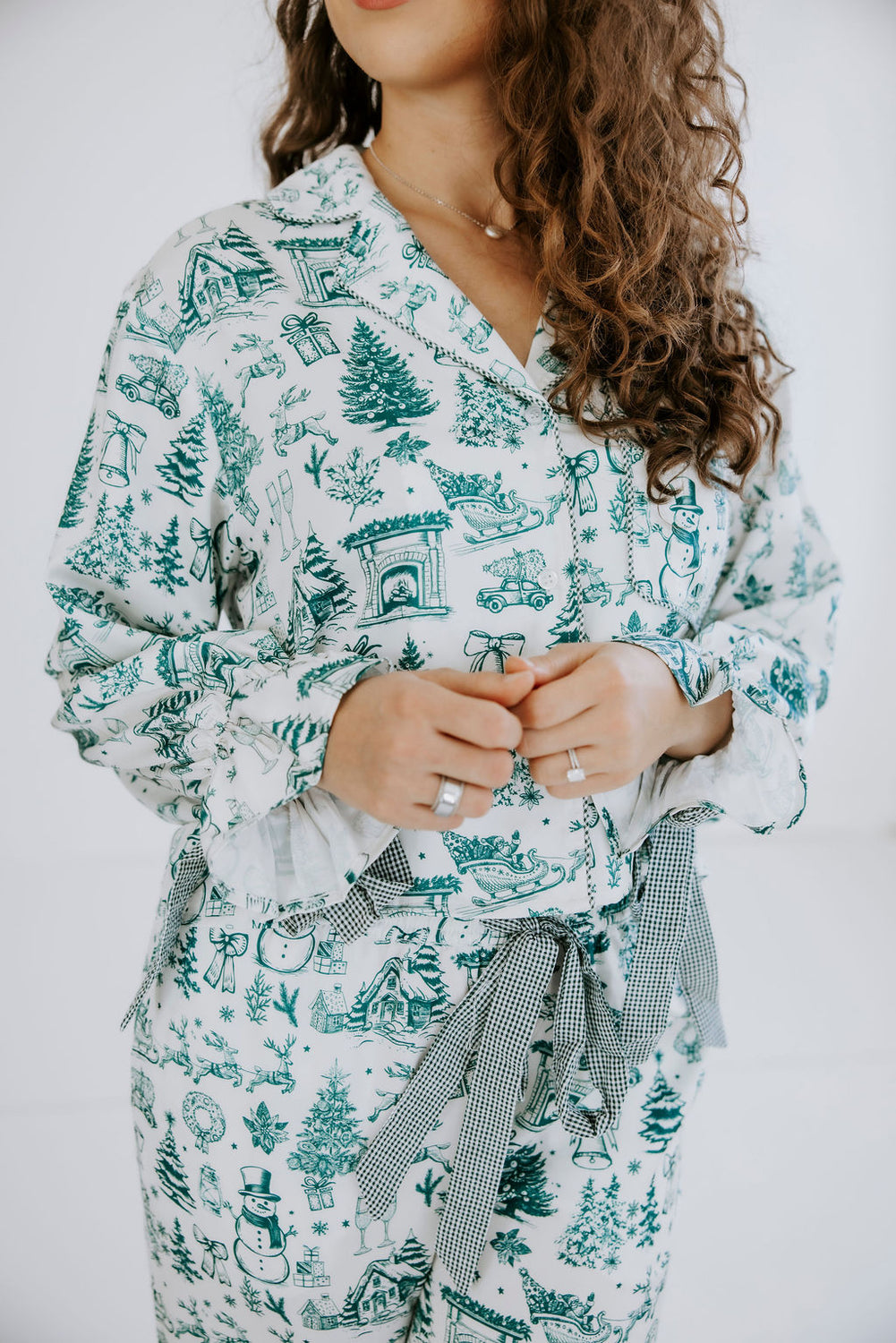 Christmas Season Satin Pajama Set