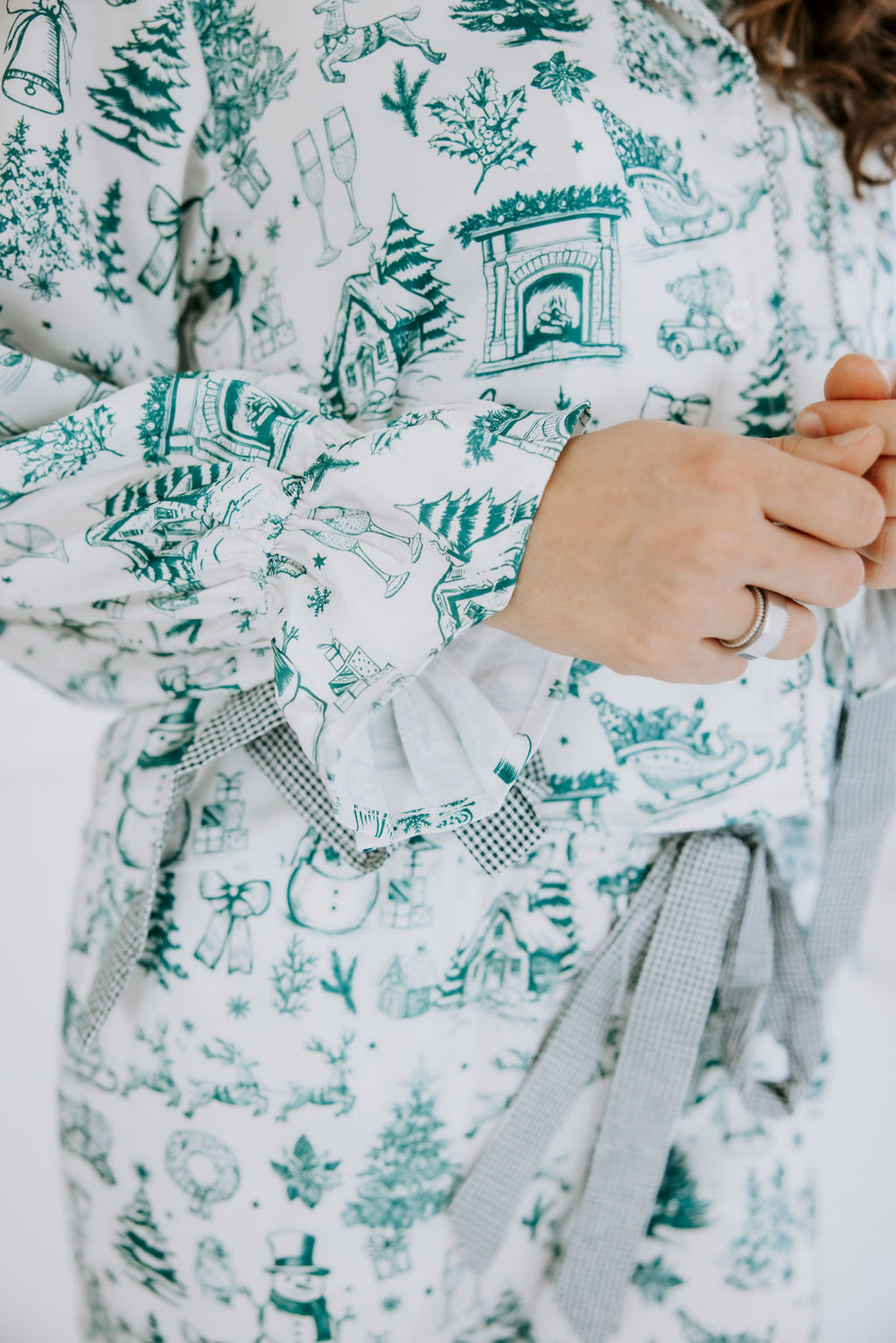 Christmas Season Satin Pajama Set