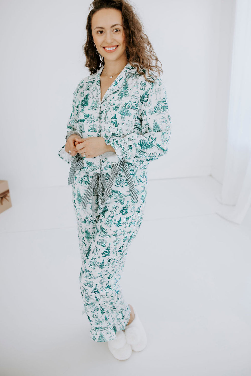 Christmas Season Satin Pajama Set