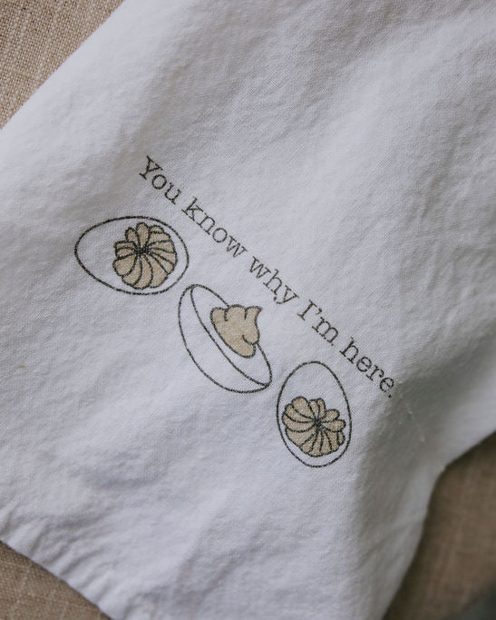 image of You Know Why I'm Here Kitchen Towel