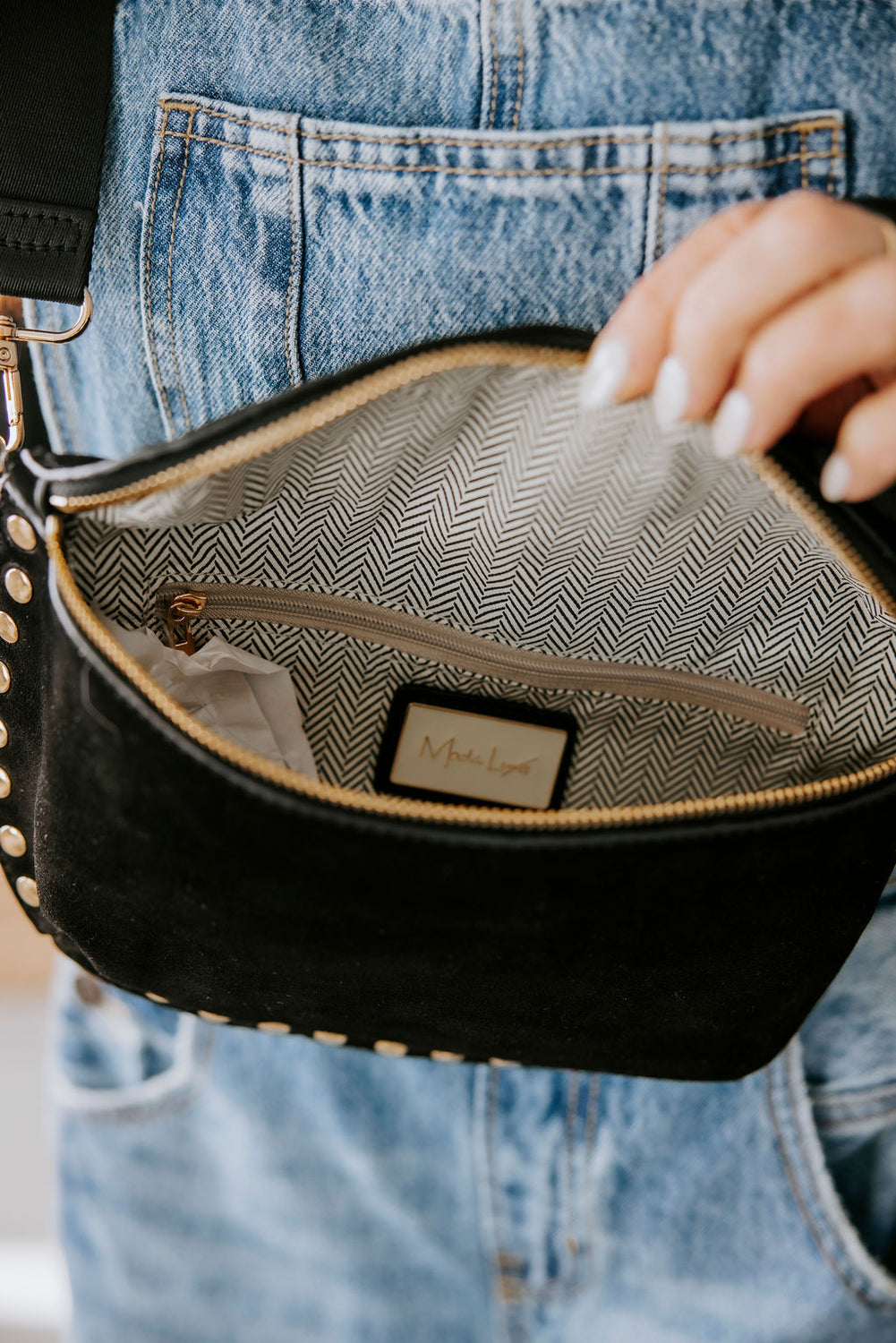 Gizelle Studded Belt Bag