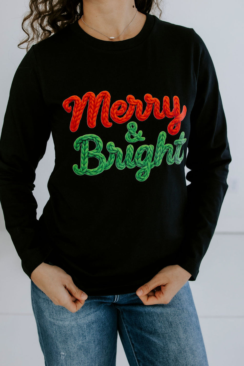 Merry & Bright Long Sleeve Graphic Tee
