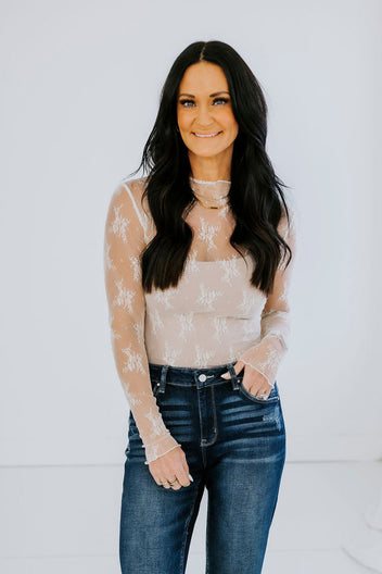 Ember Floral Mesh Top