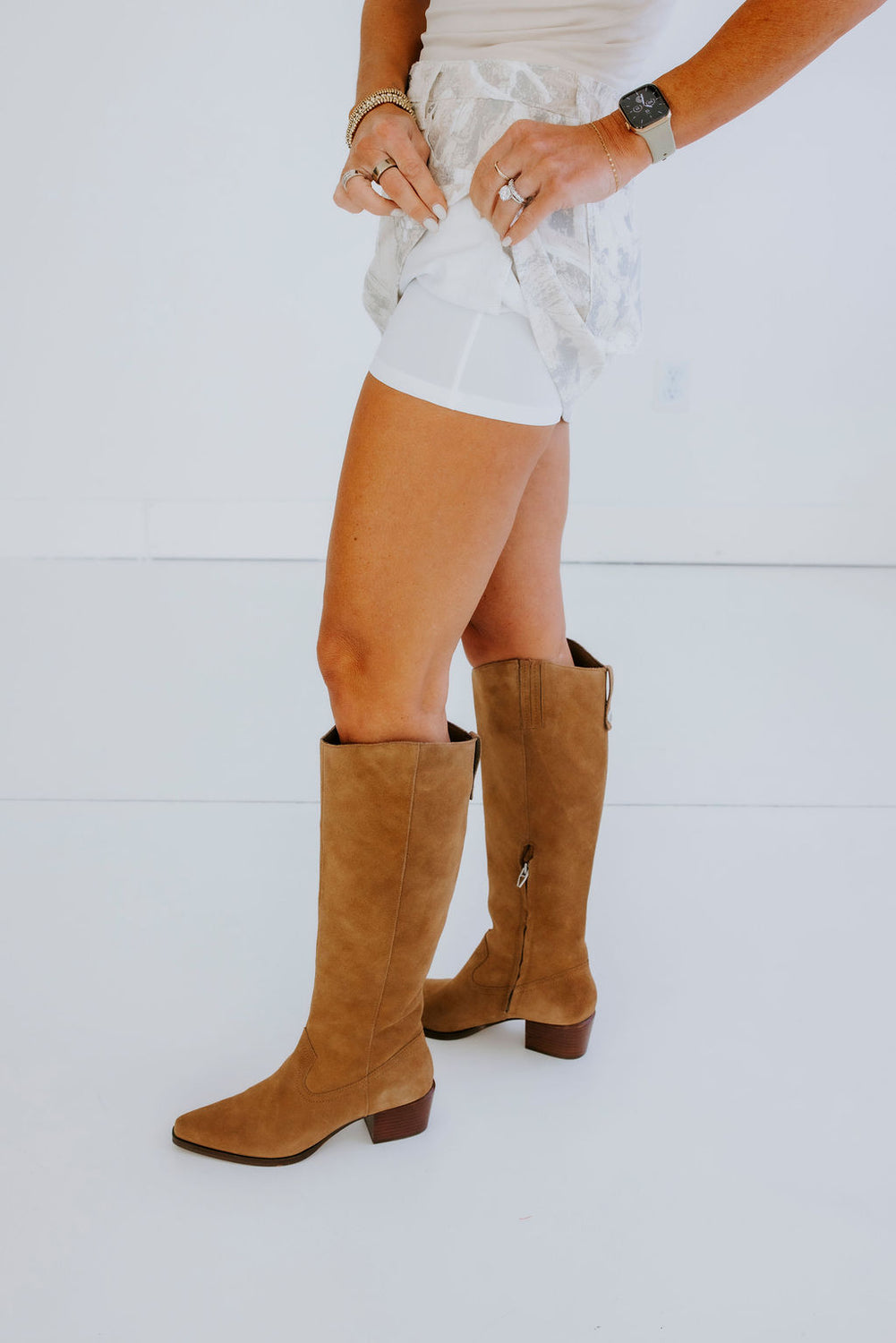 Joana Saige Camo Denim Skort