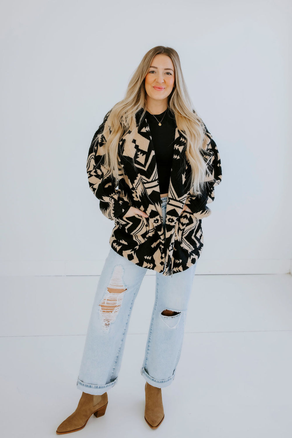 Radah Aztec Sherpa Jacket