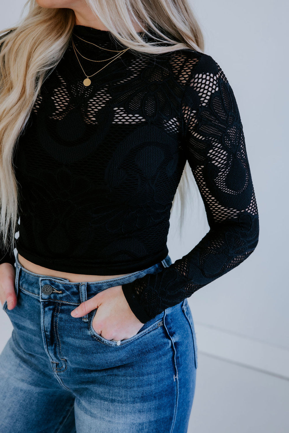 Rachelle Mesh Top