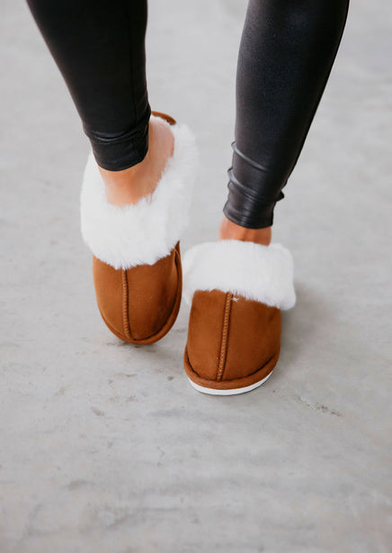 Lounge Around Fur Slippers