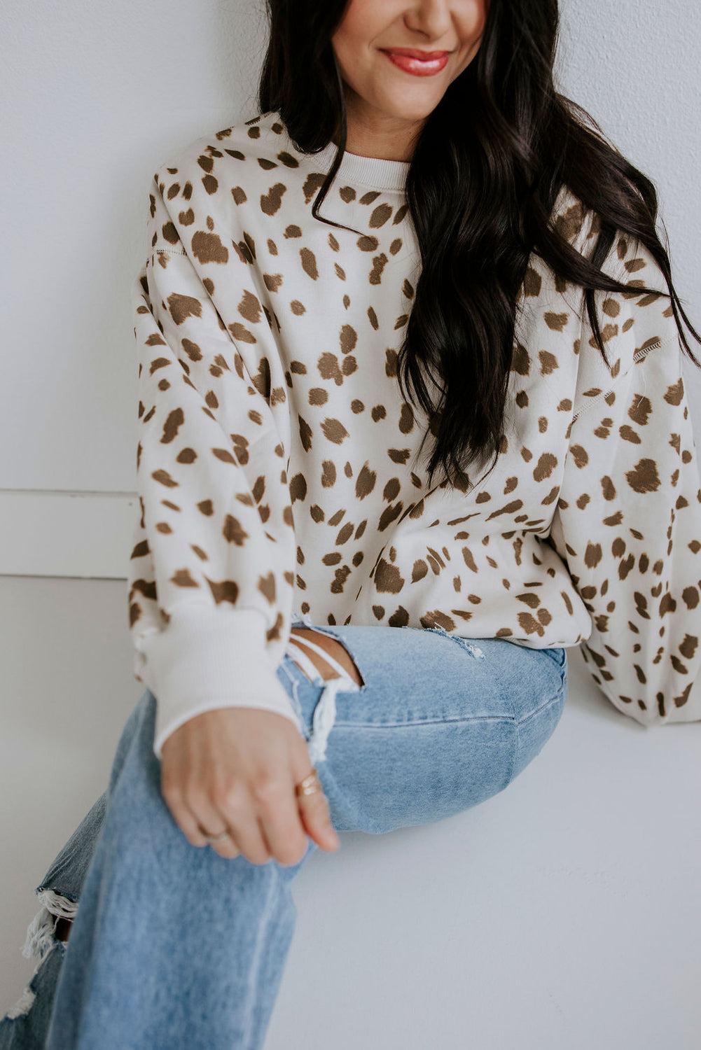 Jenelle Animal Print Crew