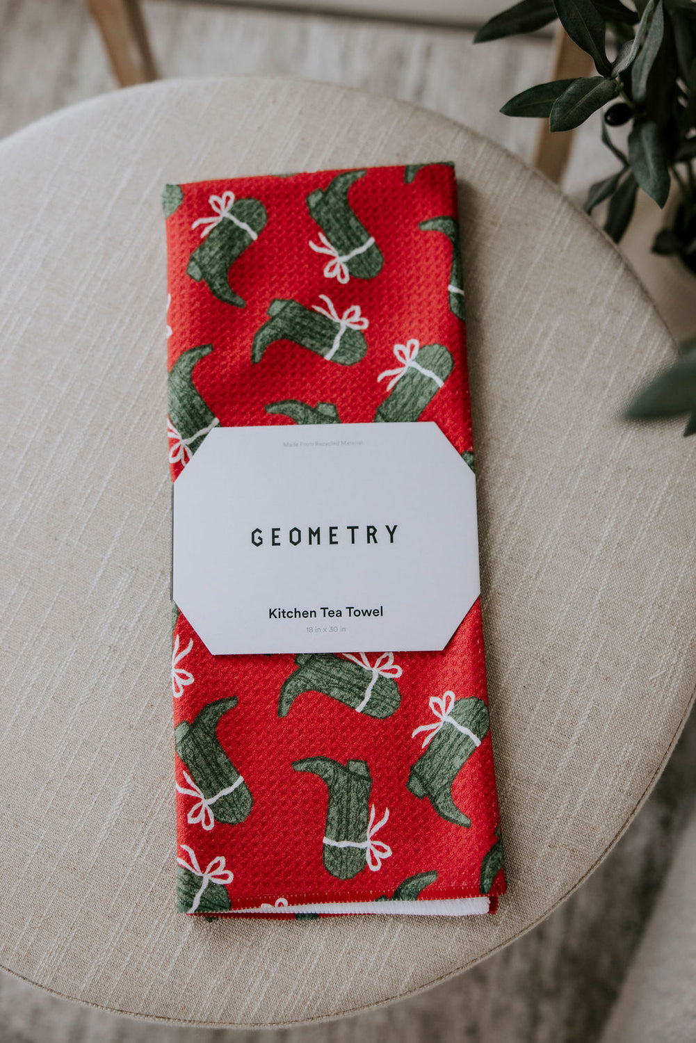 Geometry Christmas Tea Towels