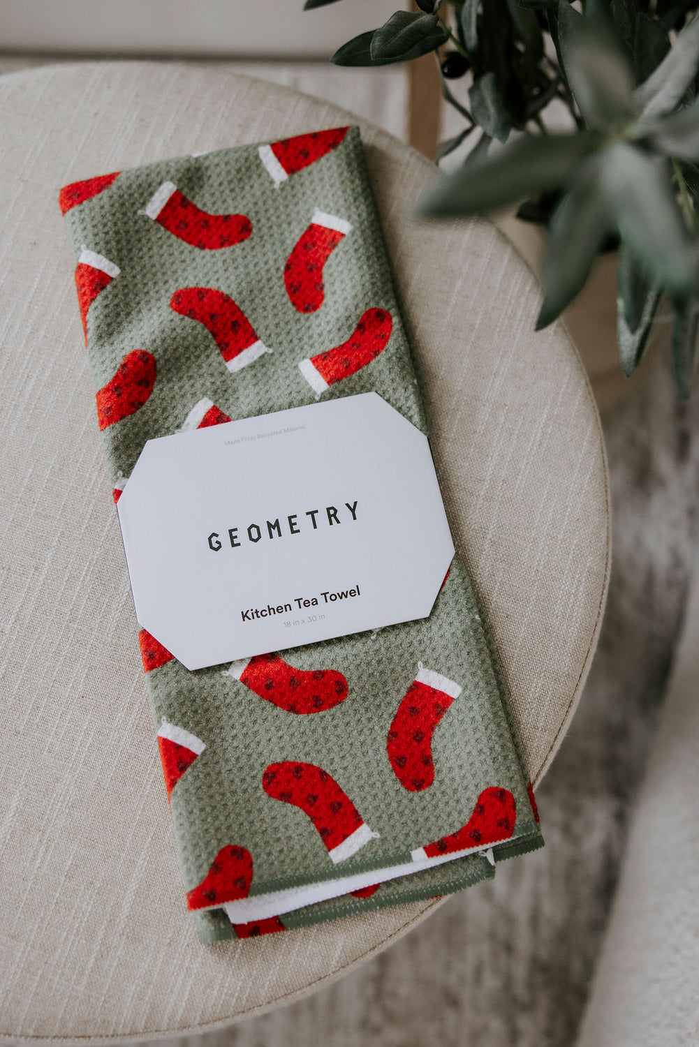 Geometry Christmas Tea Towels
