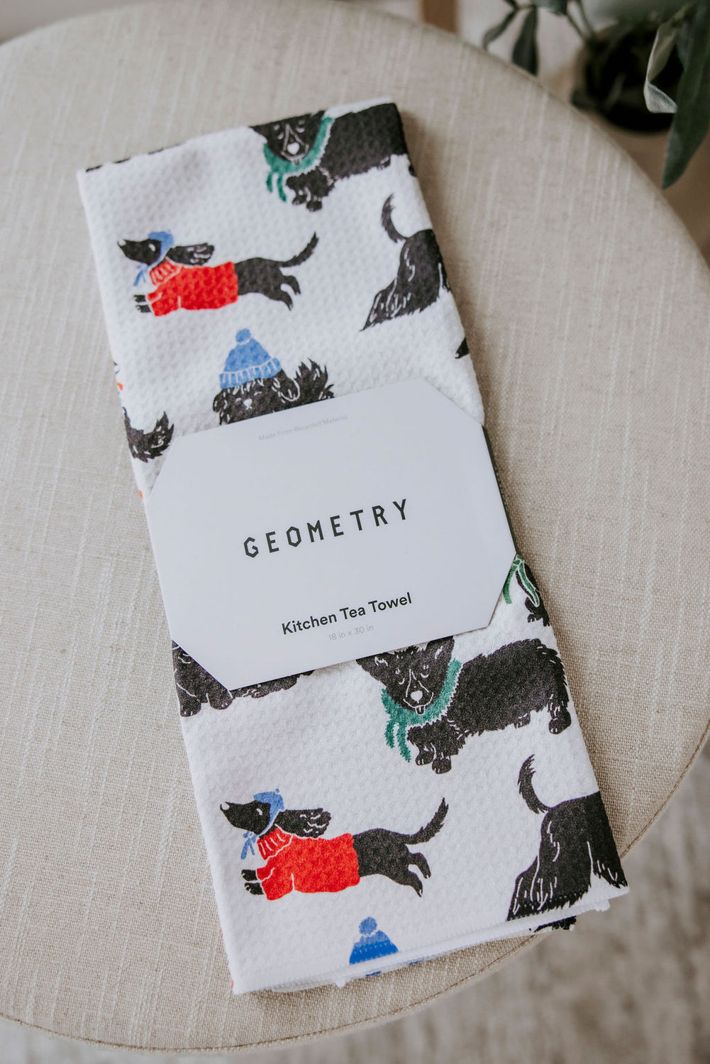 Geometry Christmas Tea Towels