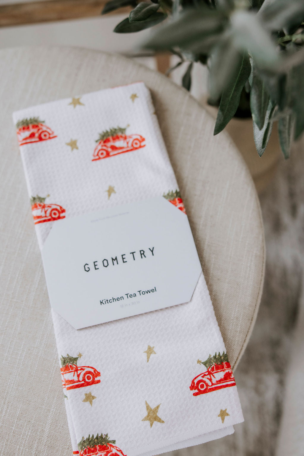 image of Geometry Christmas Tea Towels