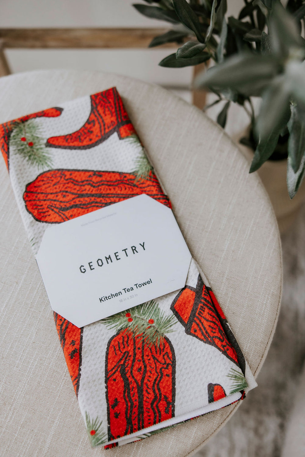 Geometry Christmas Tea Towels