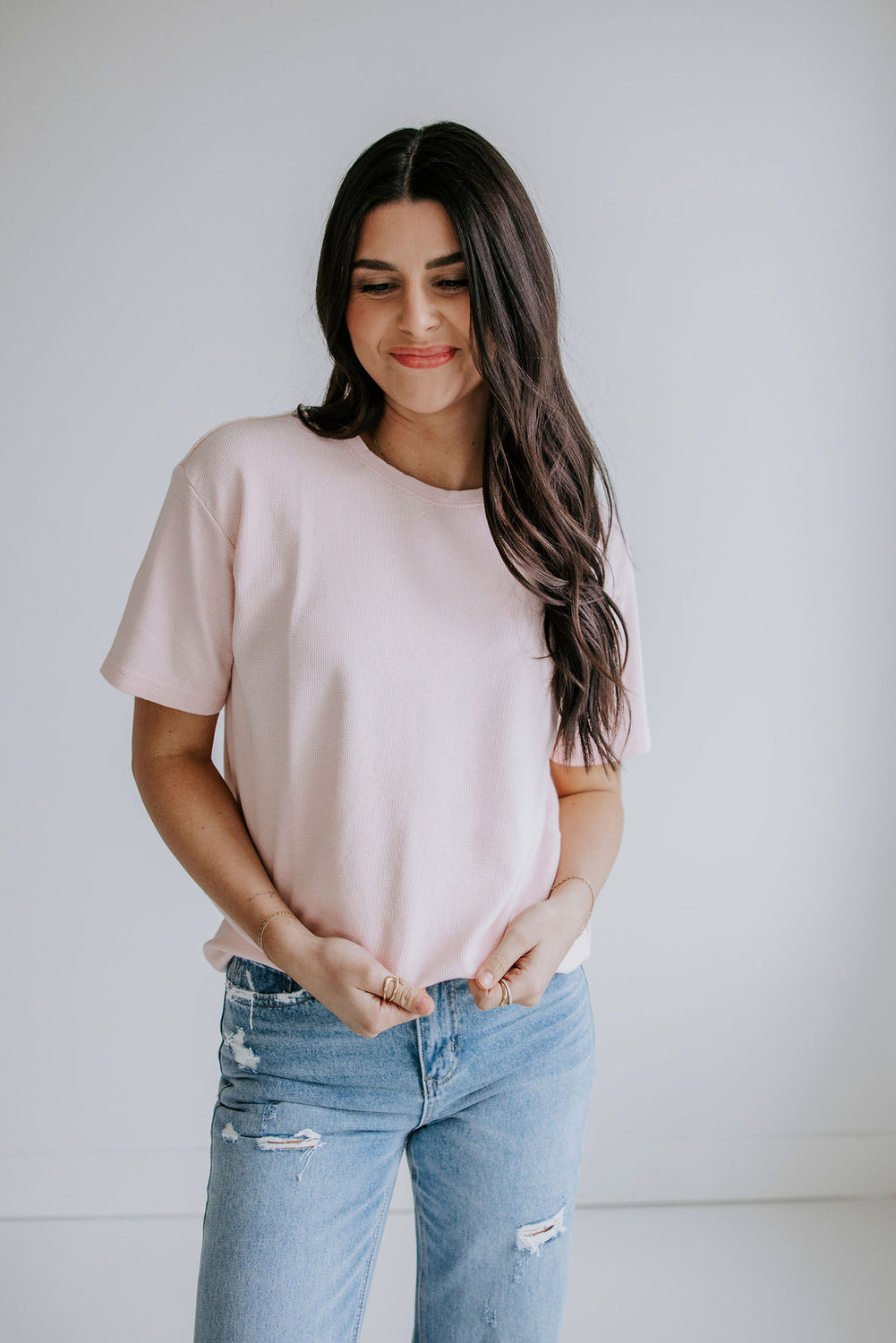 Westin Waffle Tee by Lily and Lottie