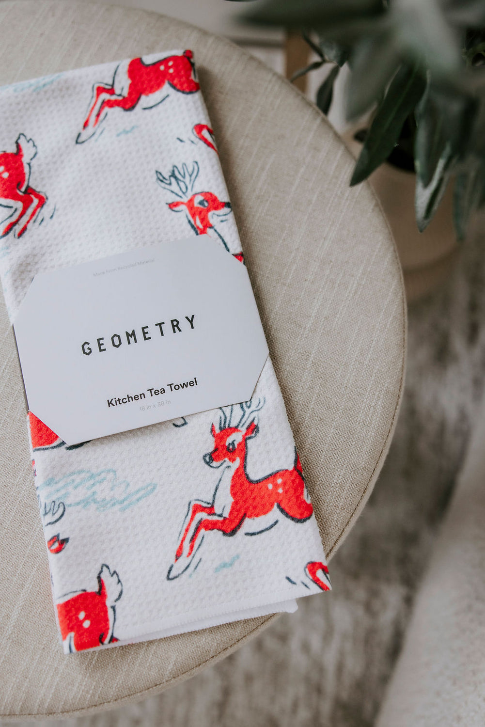 Geometry Christmas Tea Towels