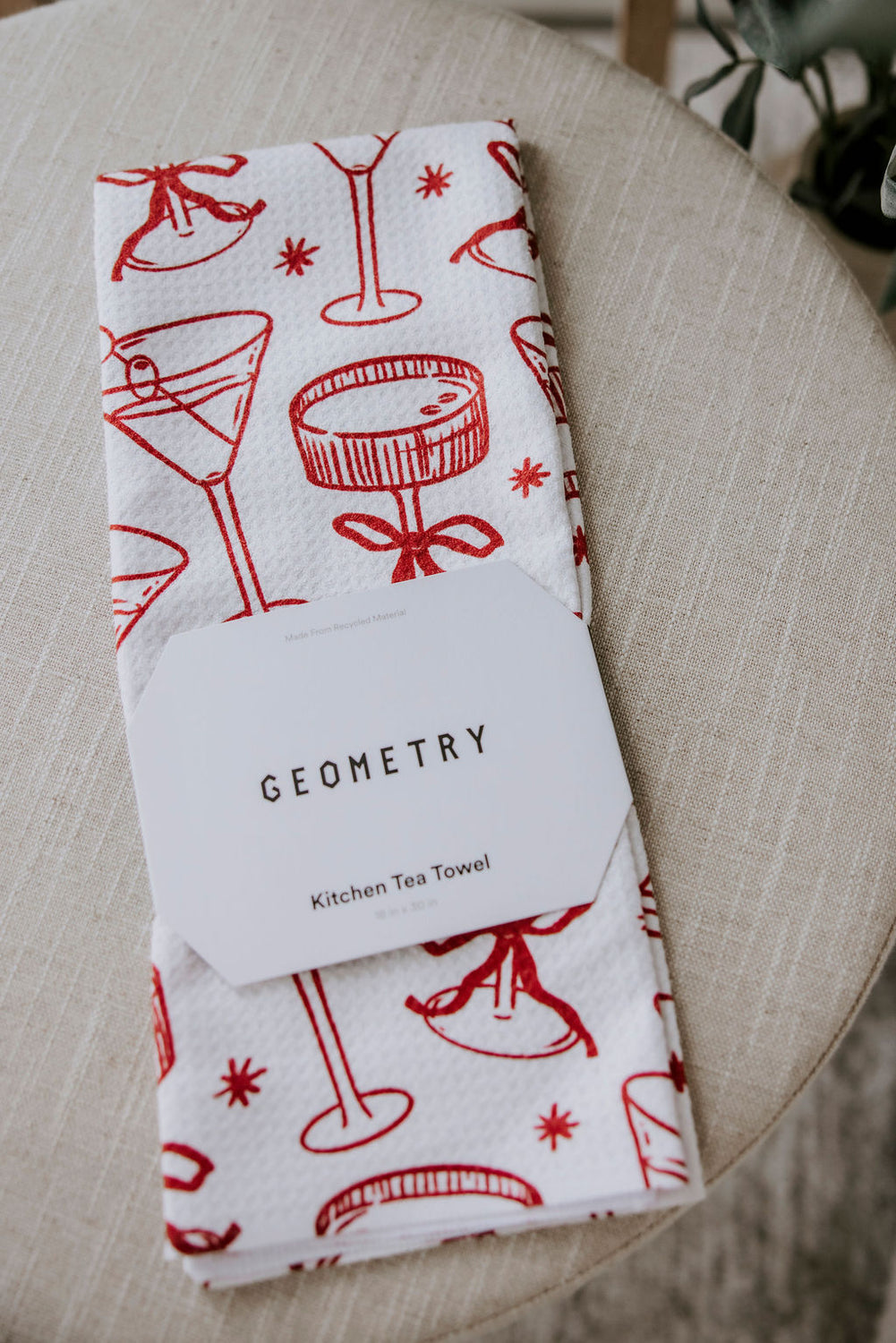 Geometry Christmas Tea Towels