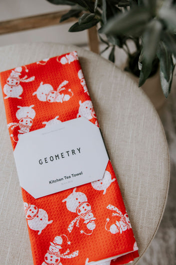 Geometry Christmas Tea Towels