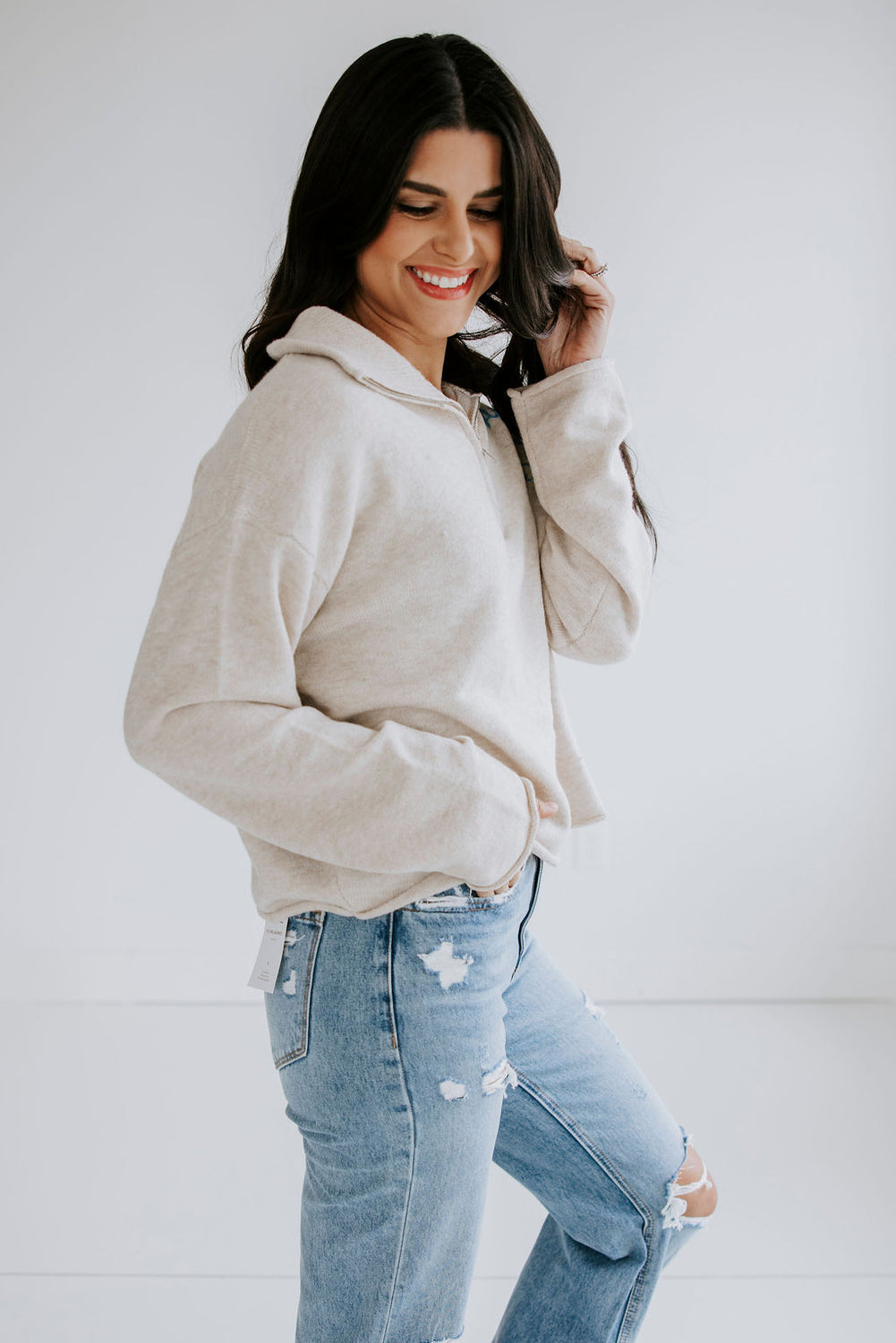 Airplane Mode Half Zip Pullover