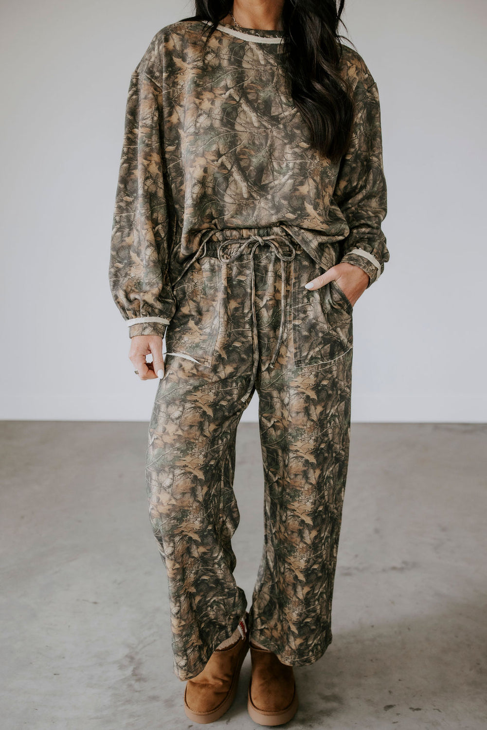 Sylvie Camo Sweatpant Set