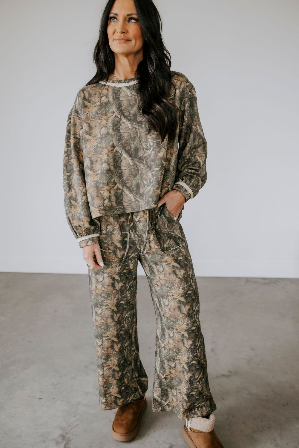 Sylvie Camo Sweatpant Set