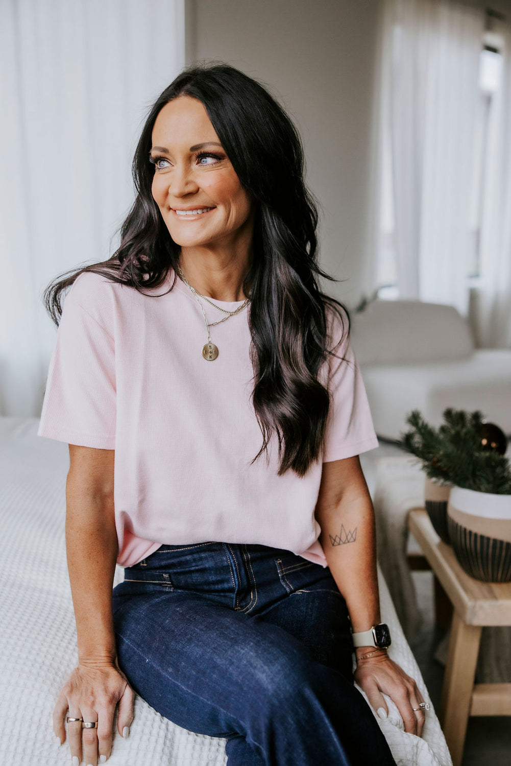 Westin Waffle Tee by Lily and Lottie