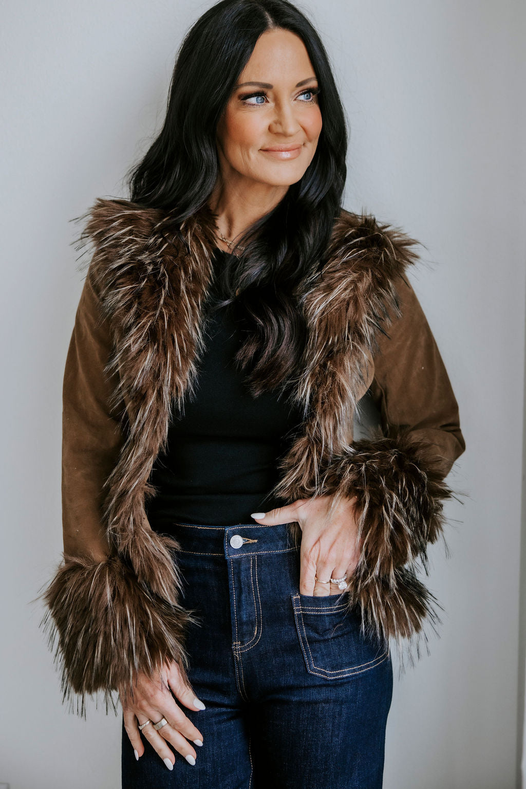 image of Sonya Suede Jacket