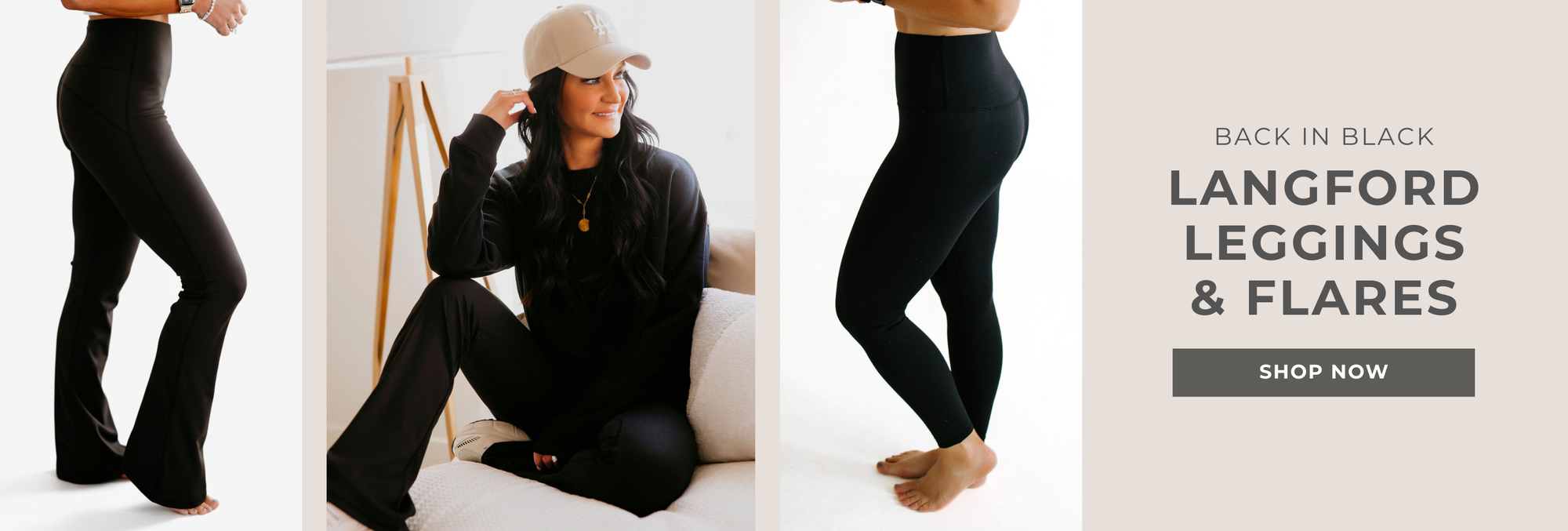 Back in Black. Langford Leggings & Flares. Shop now.