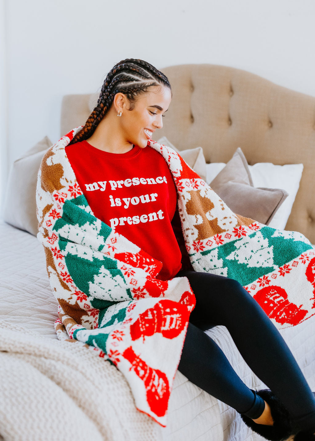 Holiday Comfy Luxe Throw Blankets