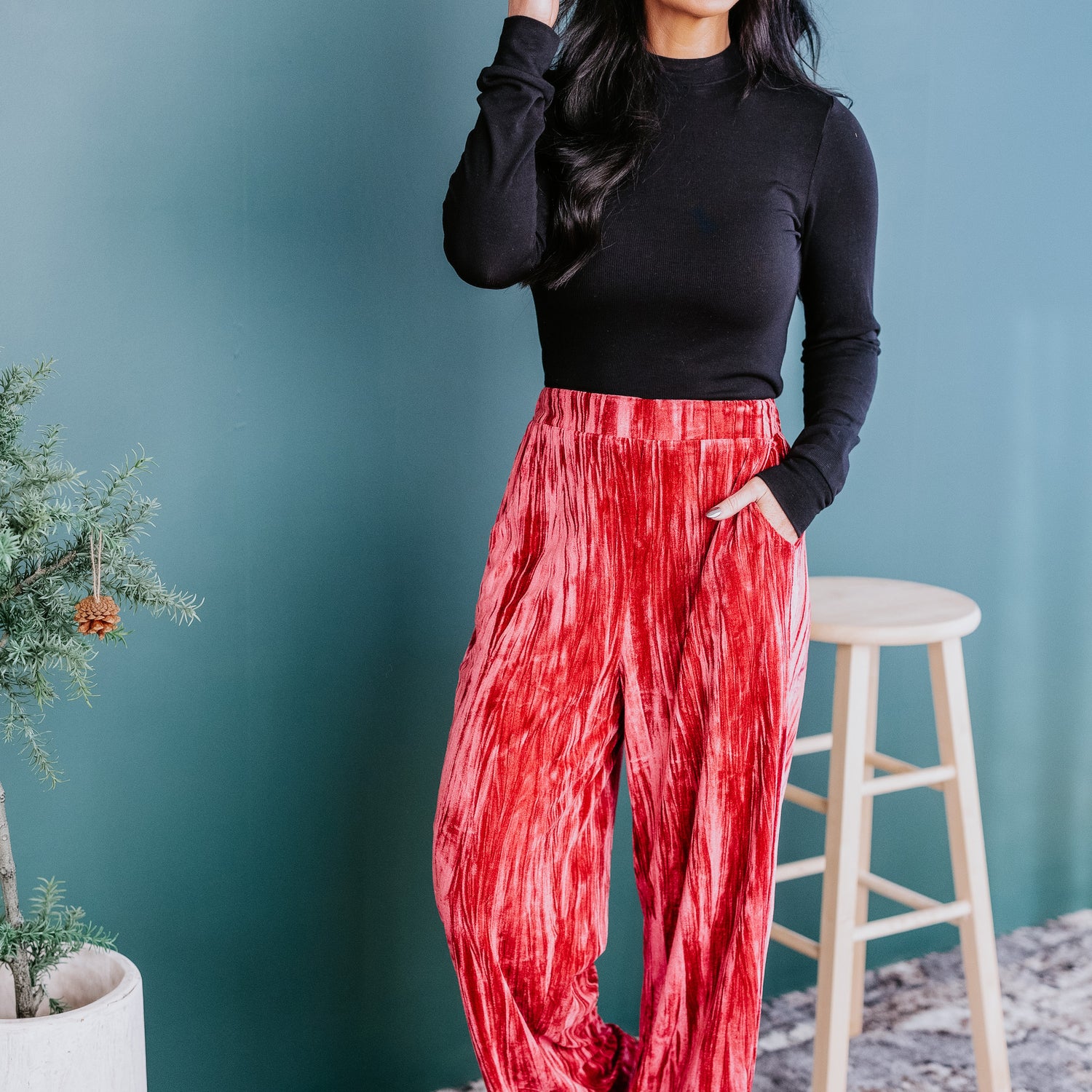 Natalie Velvet Pants