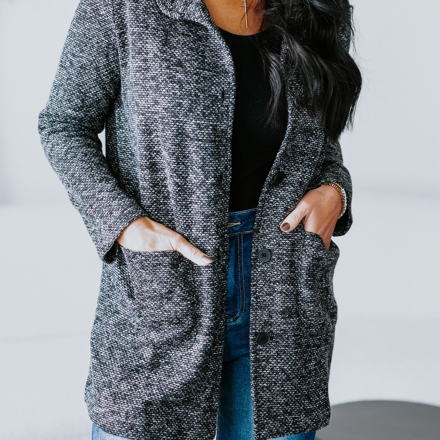 Cindie Textured Overcoat