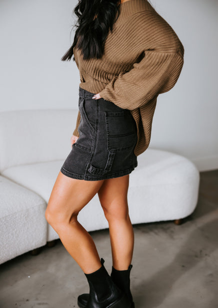 Blake Cargo Denim Mini Skirt