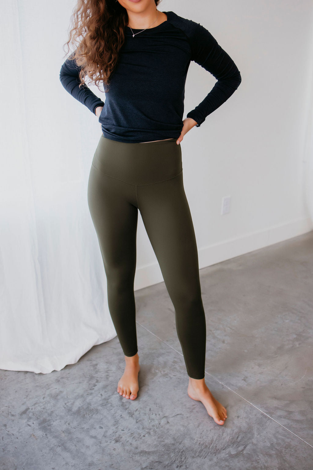 image of Langford V Waist Leggings by Lily & Lottie