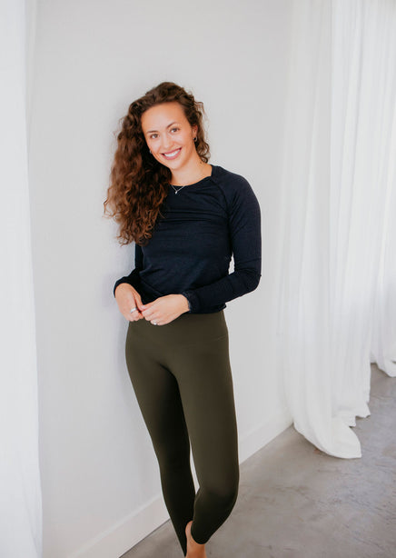 Langford V Waist Leggings by Lily & Lottie