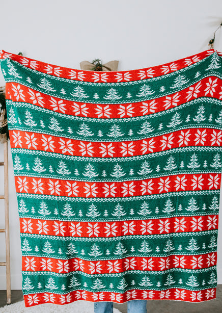 Holiday Tree Throw Blanket