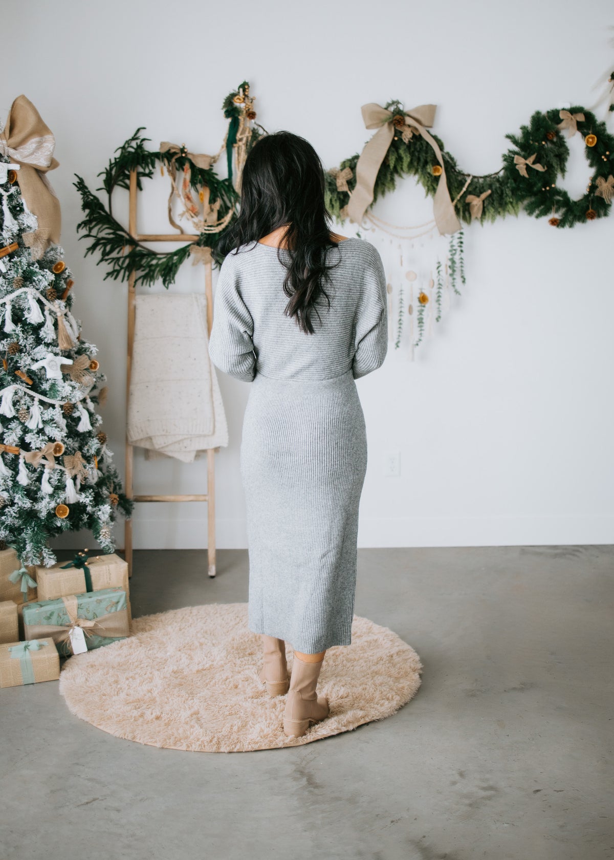 Dixey Ribbed Sweater Dress – Lauriebelles