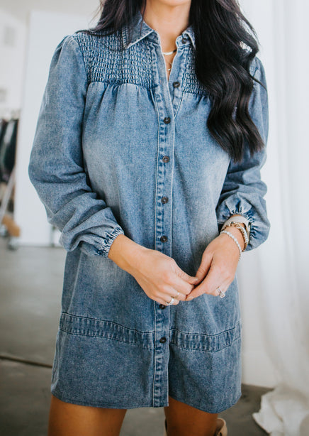 Denver Denim Babydoll Dress | Lauriebelles Denver Denim Babydoll Dress | Lauriebelles