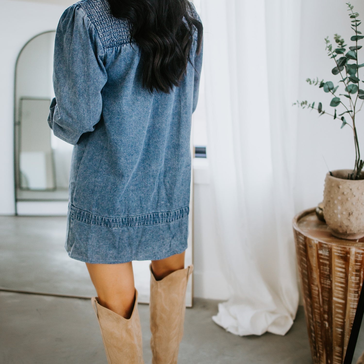 Denver Denim Babydoll Dress