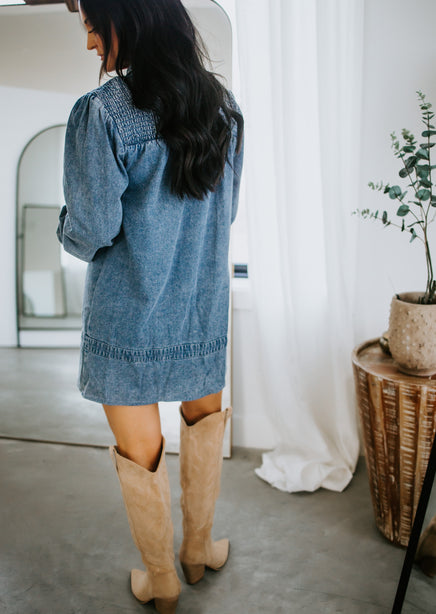 Denver Denim Babydoll Dress