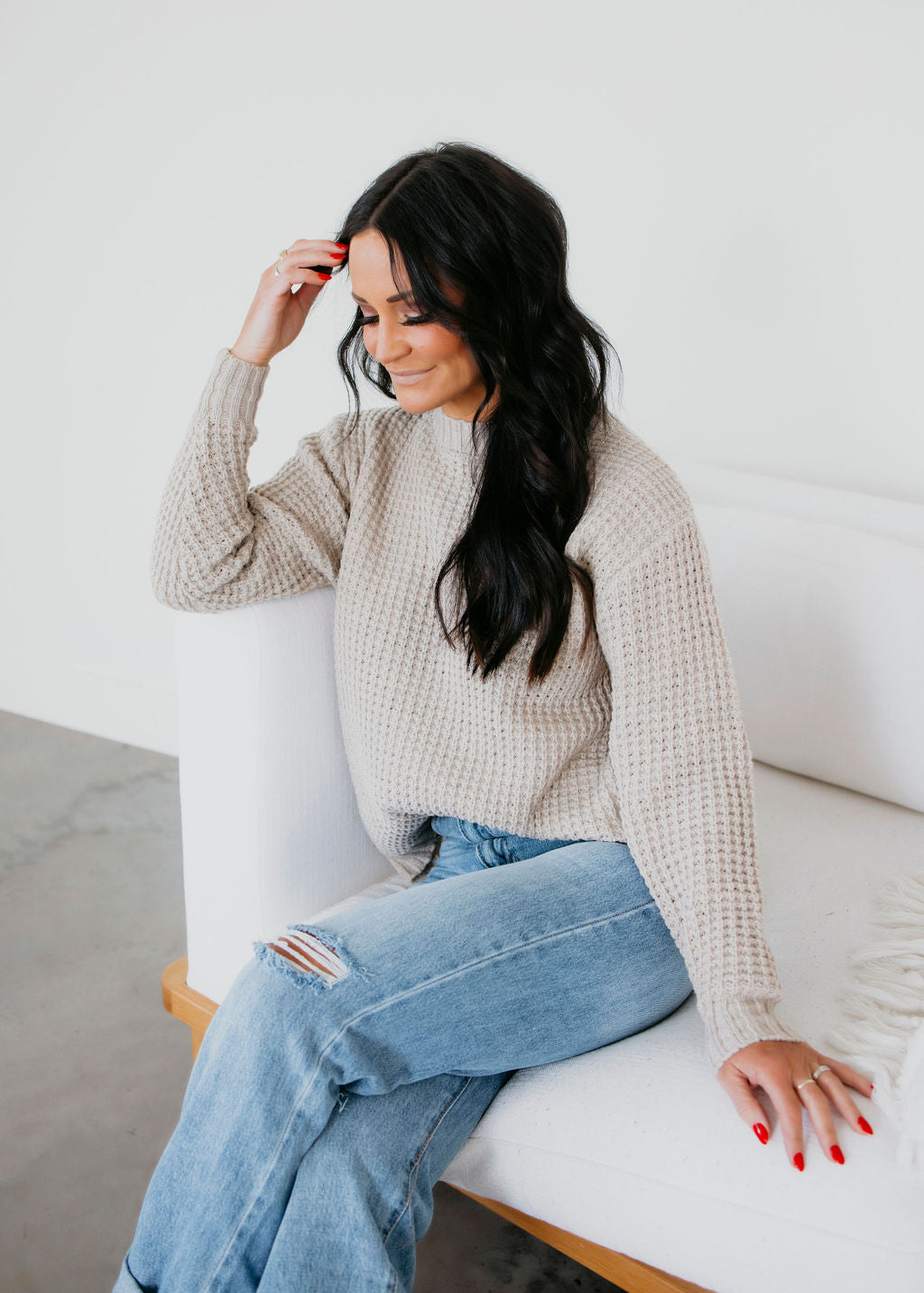 Gayle Waffle Knit Sweater