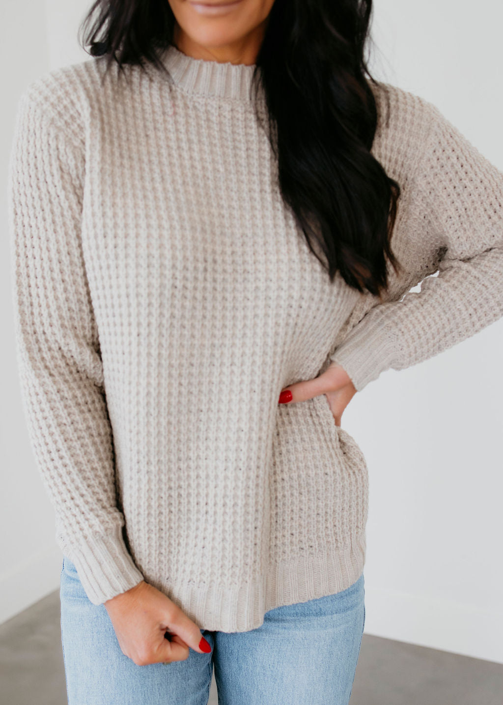 Gayle Waffle Knit Sweater