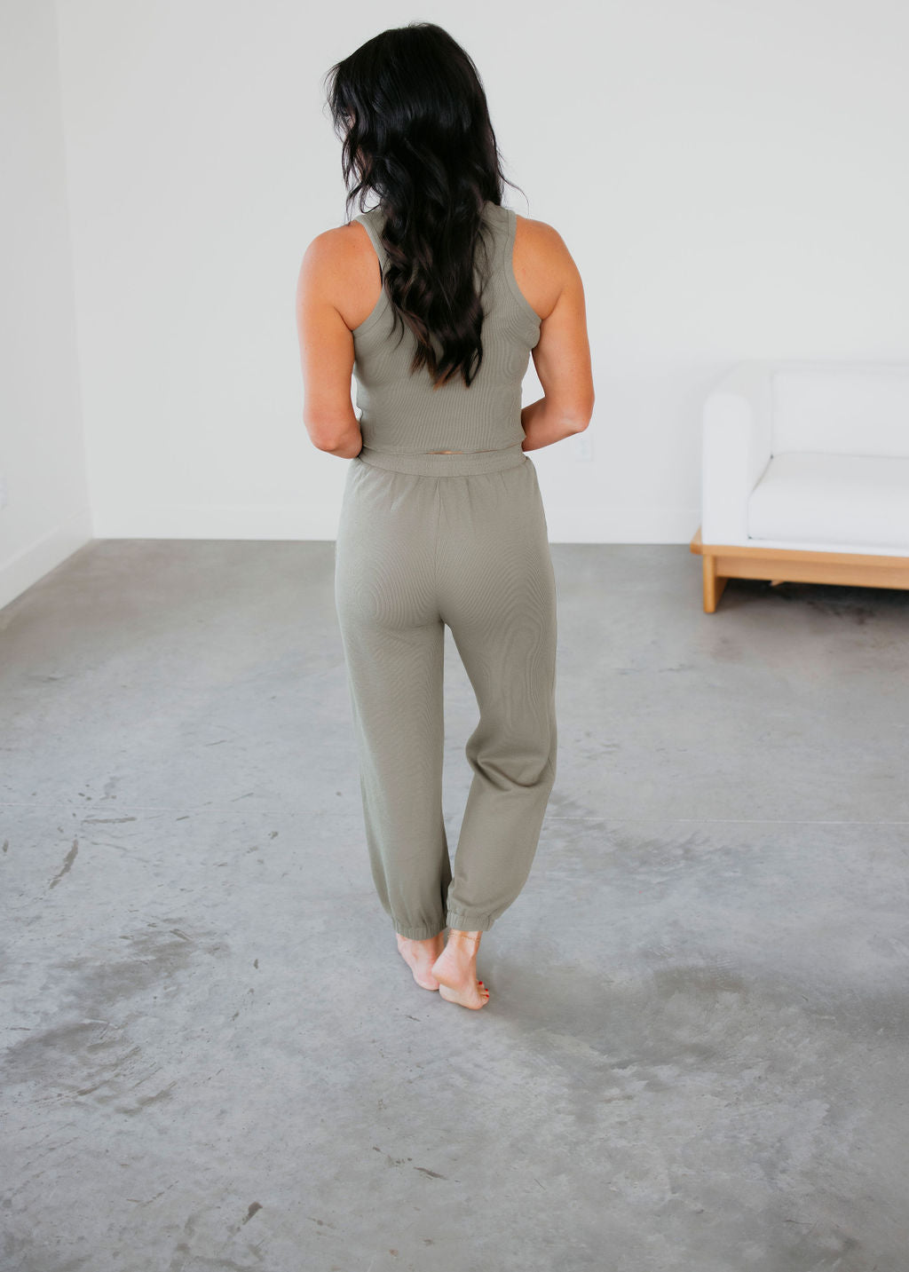 Fiya Ribbed Knit Jogger Set