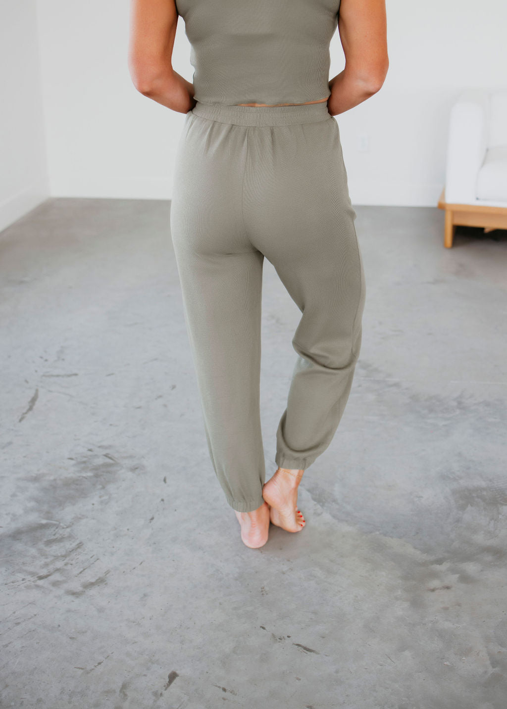 Fiya Ribbed Knit Jogger Set