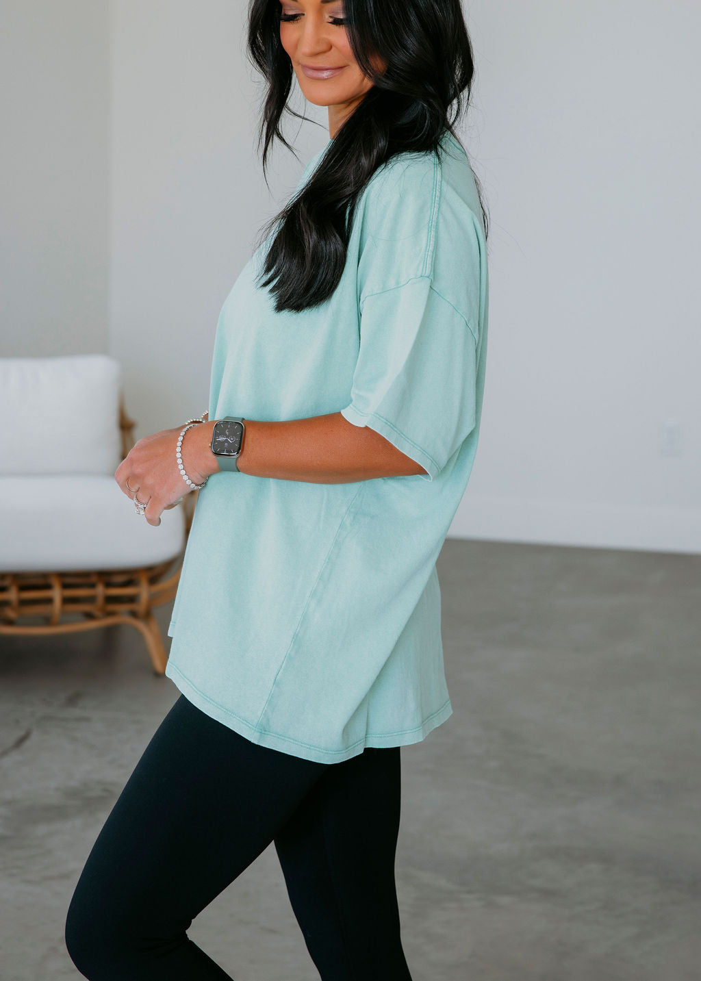 Brinley Oversized Mineral Wash Tee