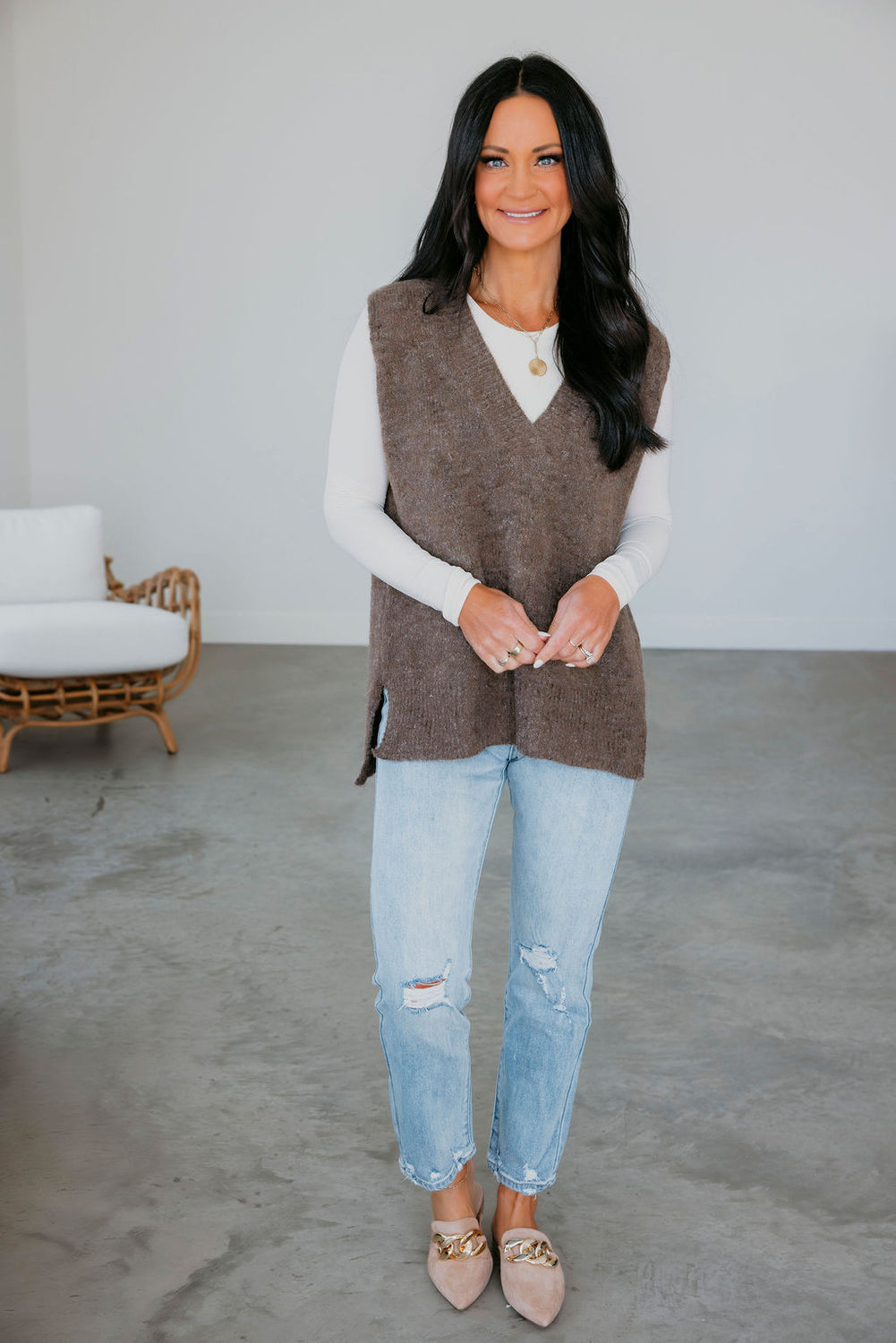 Lesley Knit Sweater Vest