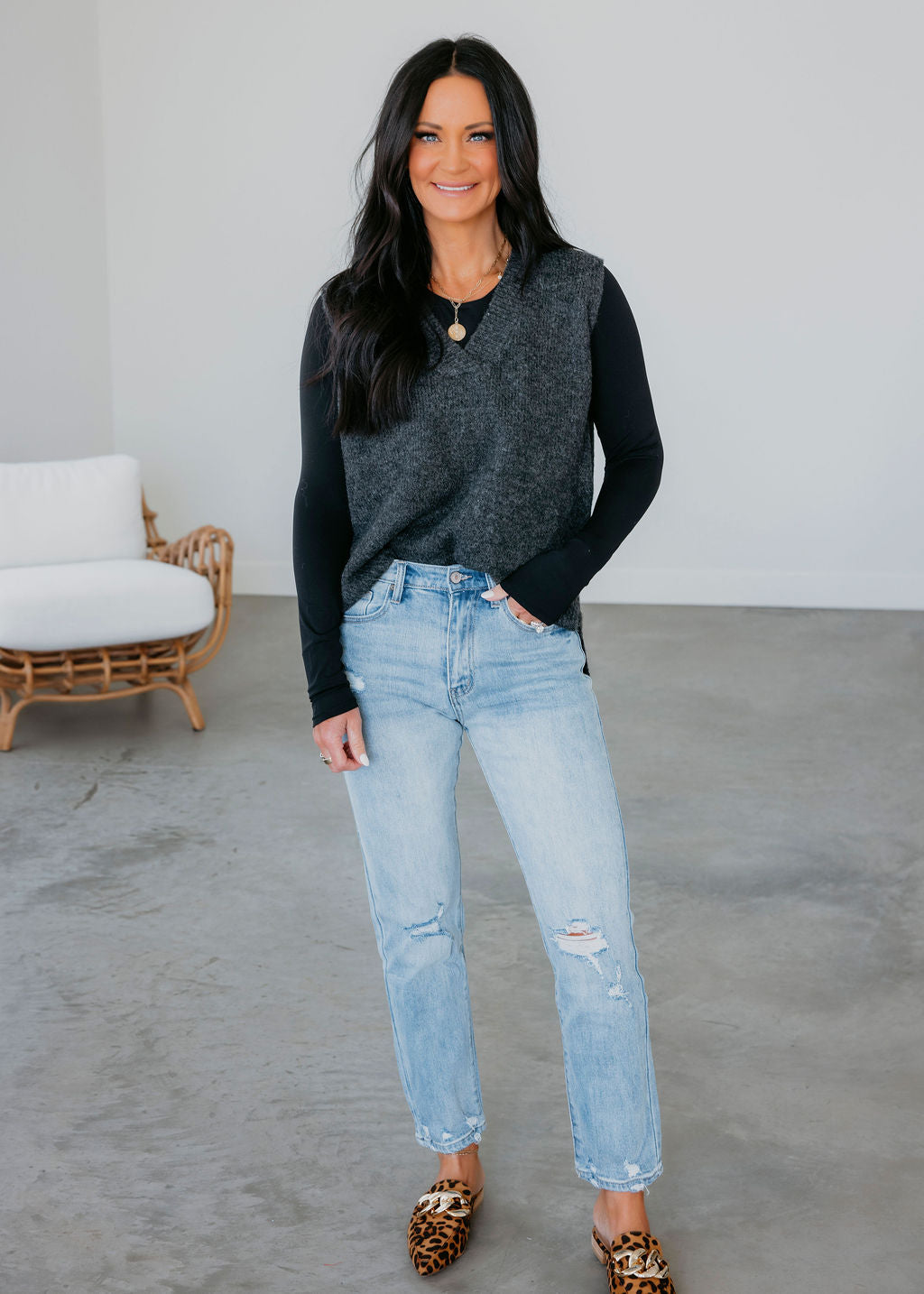 Lesley Knit Sweater Vest