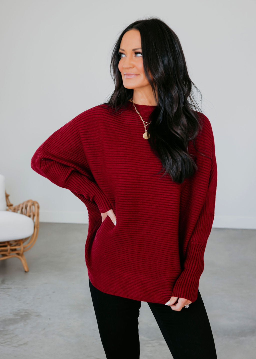 Esther Ribbed Knit Sweater