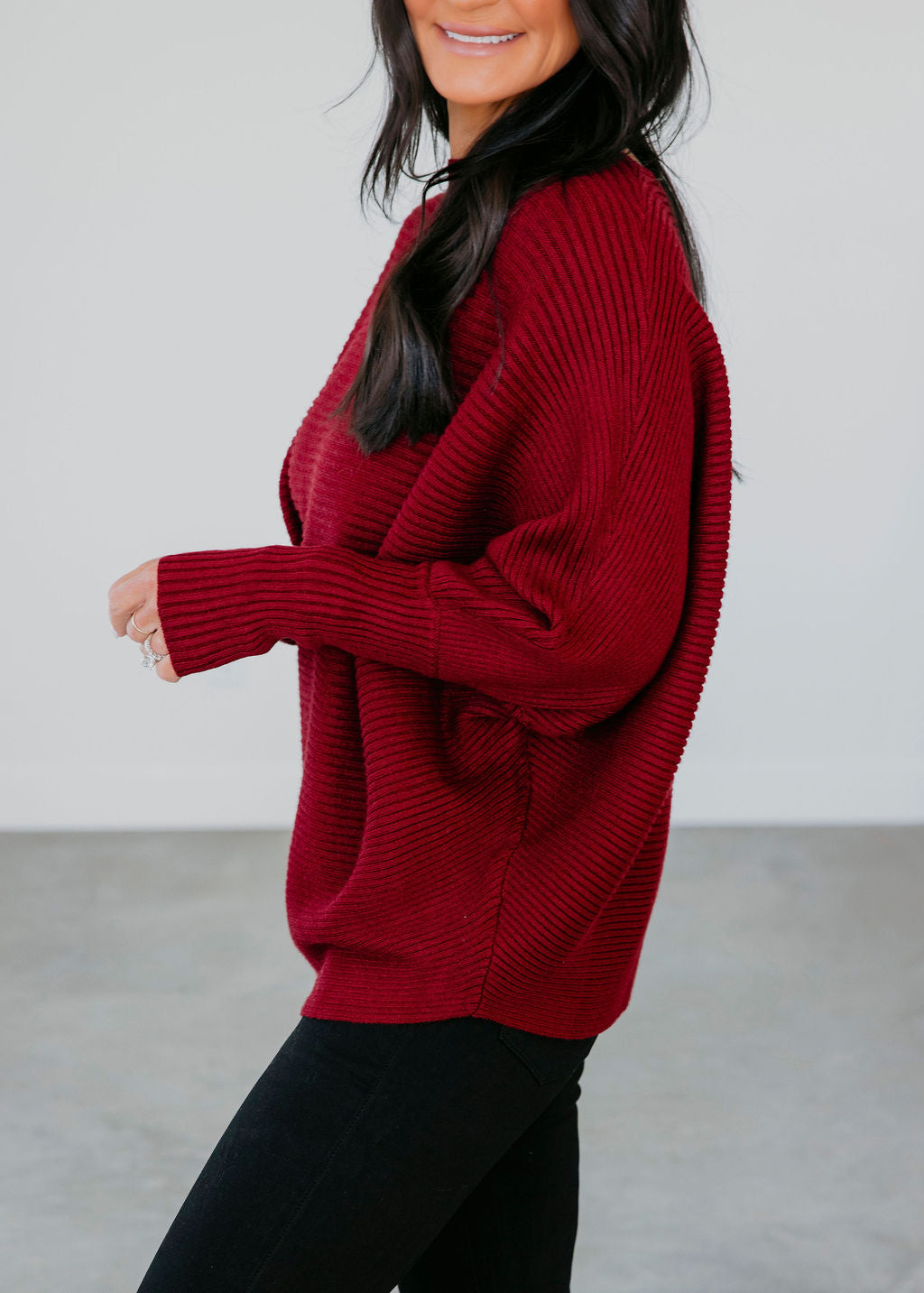 Esther Ribbed Knit Sweater