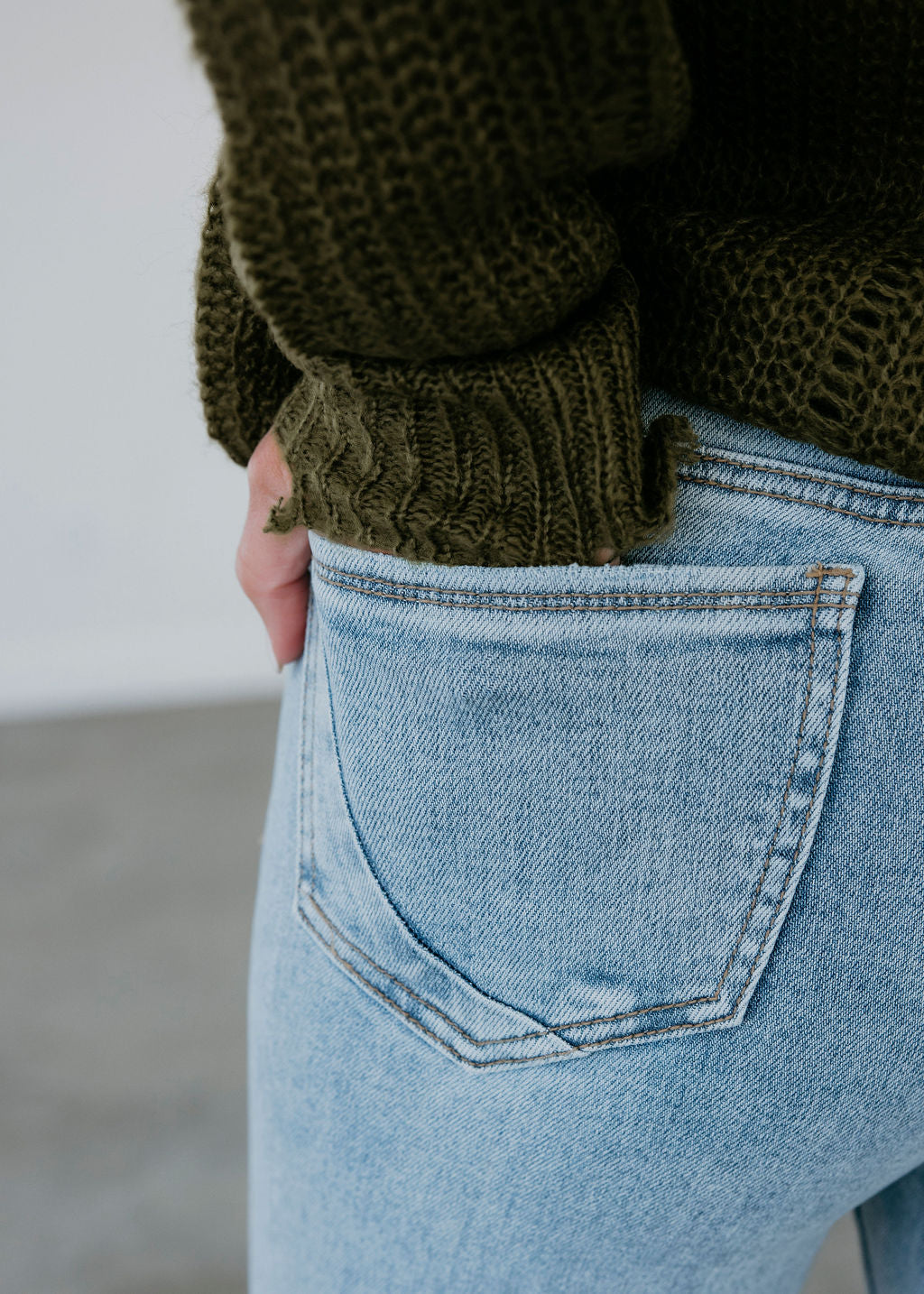 Amirah Saige Slim Straight Jean