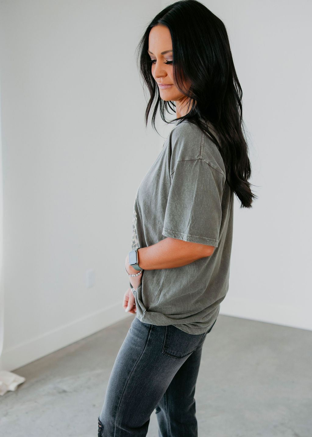 Cheetah Print Graphic Tee