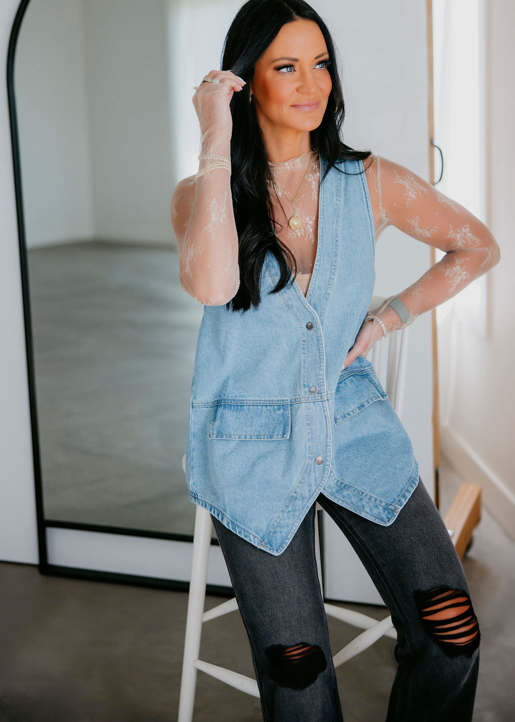 image of Ryle Denim Vest